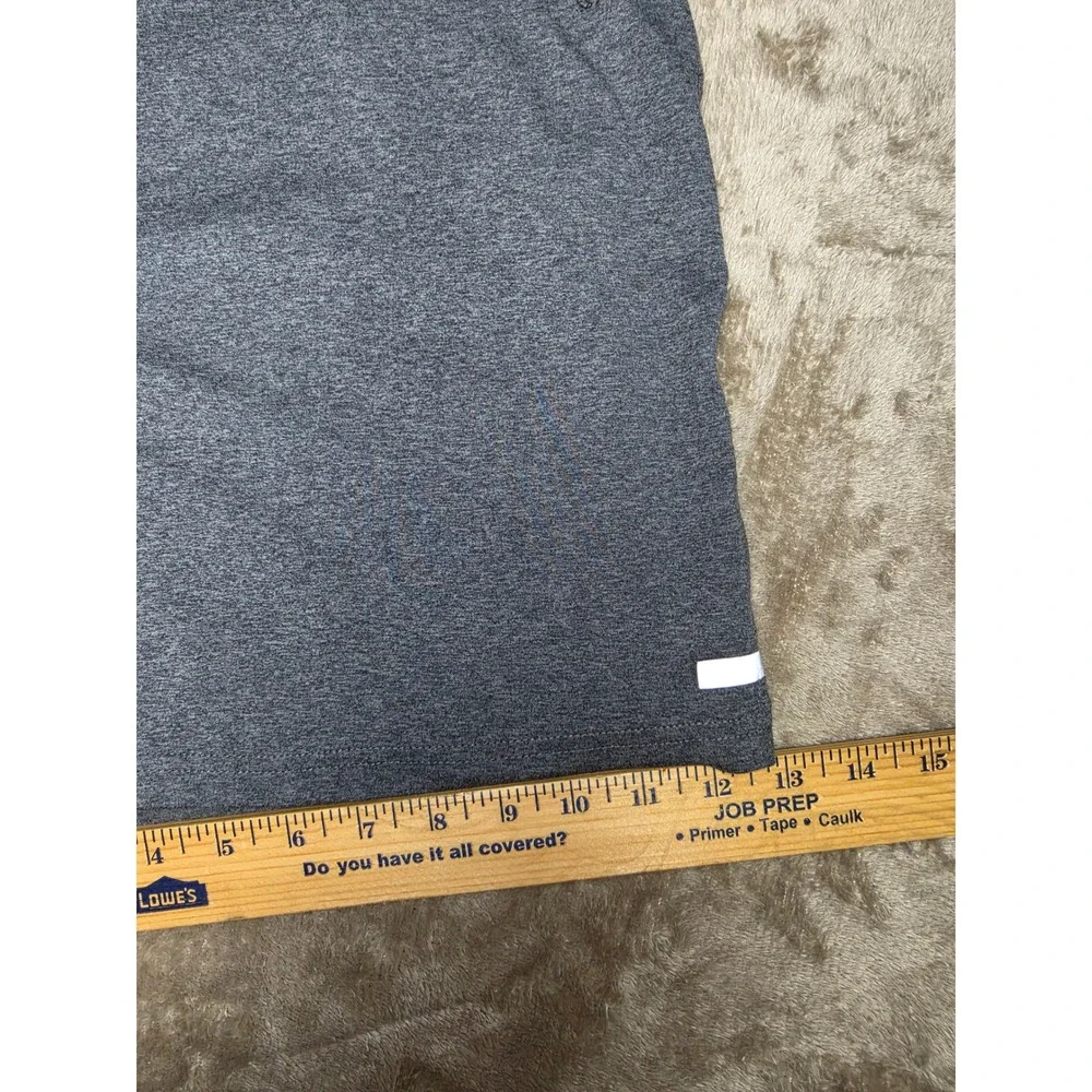 Balance Collection Mens Athletic Shorts Gray Heather Gym Workout Training Large